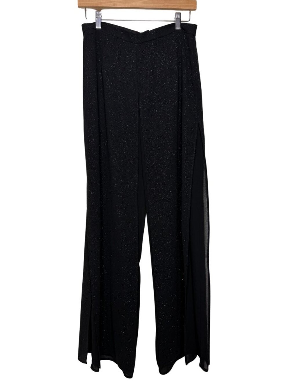 Metaphor Glitter Wide Leg Split Panel Palazzo Pants Size Small
